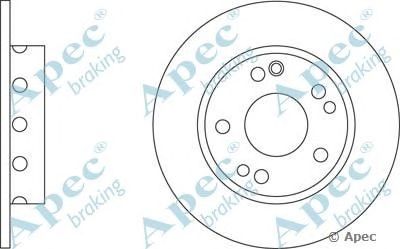 APEC BRAKING dsk545 -  Тормозной диск